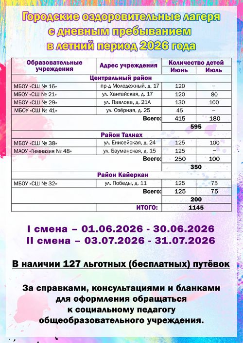 Баннер Лето 2026.